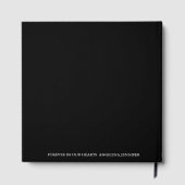 Elegante Feier zum Foto Gedenkfeier Gästebuch (Rückseite)