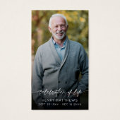 Elegante Feier zum Foto Lebensschrift Gebet (Vorderseite)