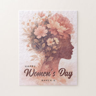 Elegante Feier zum Frauentag Floral 8. März Puzzle