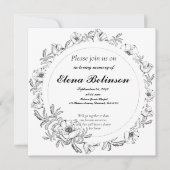 Elegante Feier zum Gedenkfest Einladung (Vorderseite)