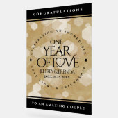 Elegante Feier zum Hochzeitstag Acrylschild (Winkel)