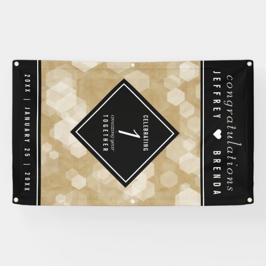 Elegante Feier zum Hochzeitstag Banner (Horizontal)