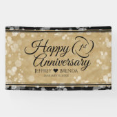 Elegante Feier zum Hochzeitstag Banner (Horizontal)