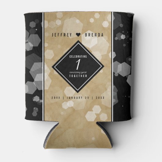 Elegante Feier zum Hochzeitstag Dosenkühler (Vorderseite)