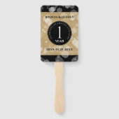 Elegante Feier zum Hochzeitstag Fächer (Rückseite)