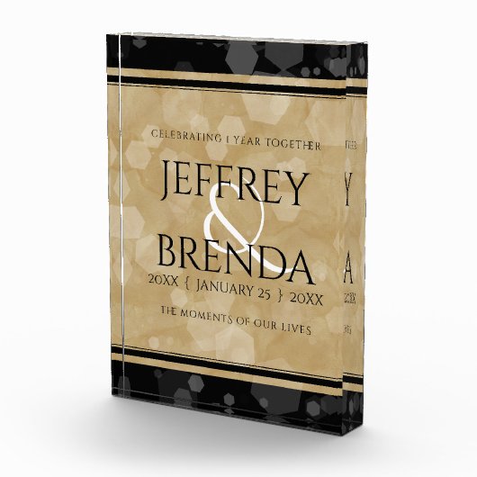 Elegante Feier zum Hochzeitstag Fotoblock (Rechts)