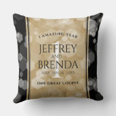 Elegante Feier zum Hochzeitstag Kissen (Rückseite)
