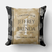 Elegante Feier zum Hochzeitstag Kissen (Vorderseite)