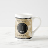 Elegante Feier zum Hochzeitstag Porzellantasse (Rechts)