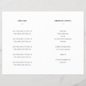 Elegante Feier zum Lebensdenkmal-Programm Flyer (Hinten)