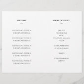 Elegante Feier zum Lebensdenkmal-Programm Flyer (Hinten)