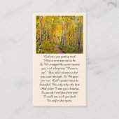 Elegante Feier zur Erinnerungskarte Visitenkarte (Vorderseite)