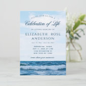 Elegante Feier zur Gedenkveranstaltung Einladung (Stehend Vorderseite)