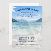 Elegante Feier zur Gedenkveranstaltung Einladung (Vorne/Hinten)