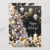 Elegante Feierlichkeiten Feiertagskarte (Vorne/Hinten)