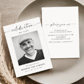 Elegante Feierlichkeiten zum Foto Beerdigung Einladung