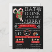 Elegante Feiertage Einladung (Vorderseite)