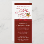 Elegante Feiertags-Party Einladungen (Vorne/Hinten)