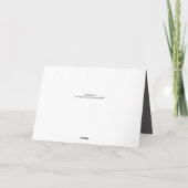 Elegante Feiertagskarte (Rückseite)