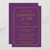 ELEGANTE FEIERUNG LEBENSGRUNDLEGENDER EINLADUNG (Vorne/Hinten)