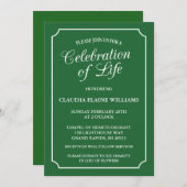 ELEGANTE FEIERUNG LEBENSGRUNDLEGENDER EINLADUNG (Vorne/Hinten)