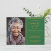 ELEGANTE FEIERUNG LEBENSGRUNDLEGENDER EINLADUNG (Stehend Vorderseite)