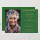 ELEGANTE FEIERUNG LEBENSGRUNDLEGENDER EINLADUNG (Vorne/Hinten)