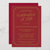 ELEGANTE FEIERUNG LEBENSGRUNDLEGENDER EINLADUNG (Vorne/Hinten)