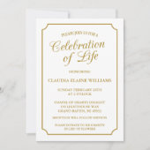 ELEGANTE FEIERUNG LEBENSGRUNDLEGENDER EINLADUNG (Vorderseite)