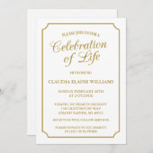 ELEGANTE FEIERUNG LEBENSGRUNDLEGENDER EINLADUNG (Vorne/Hinten)