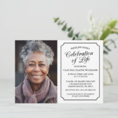 ELEGANTE FEIERUNG LEBENSGRUNDLEGENDER EINLADUNG (Stehend Vorderseite)