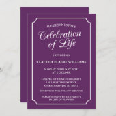 ELEGANTE FEIERUNG LEBENSGRUNDLEGENDER EINLADUNG (Vorne/Hinten)