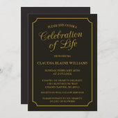 ELEGANTE FEIERUNG LEBENSGRUNDLEGENDER EINLADUNG (Vorne/Hinten)