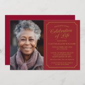 ELEGANTE FEIERUNG LEBENSGRUNDLEGENDER EINLADUNG (Vorne/Hinten)