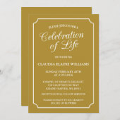 ELEGANTE FEIERUNG LEBENSGRUNDLEGENDER EINLADUNG (Vorne/Hinten)