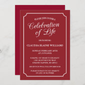 ELEGANTE FEIERUNG LEBENSGRUNDLEGENDER EINLADUNG (Vorne/Hinten)