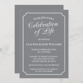 ELEGANTE FEIERUNG LEBENSGRUNDLEGENDER EINLADUNG (Vorne/Hinten)