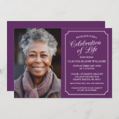 ELEGANTE FEIERUNG LEBENSGRUNDLEGENDER EINLADUNG (Vorne/Hinten)