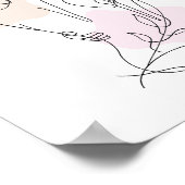 Elegante Female Form Illustration Poster (Ecke)