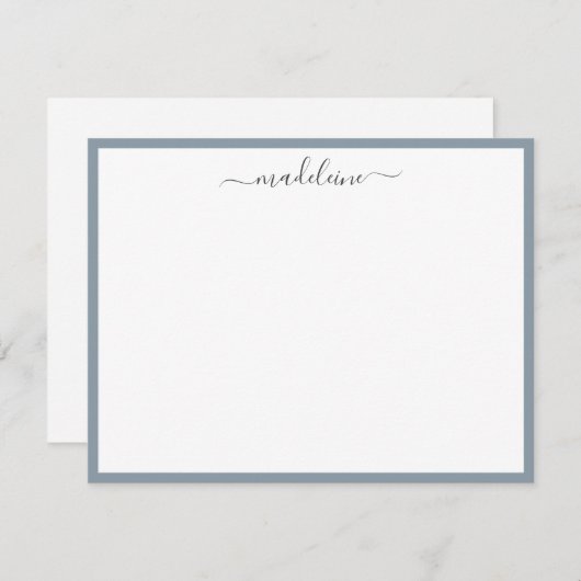 Elegante Feminine Handgeschriebene Calligrafy Note Mitteilungskarte (Vorne/Hinten)