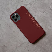 Elegante Feminine Rose Gold & Rote Schriftzeichen Case-Mate iPhone Hülle