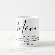 Elegante Feminine Script-Mama Zitat 