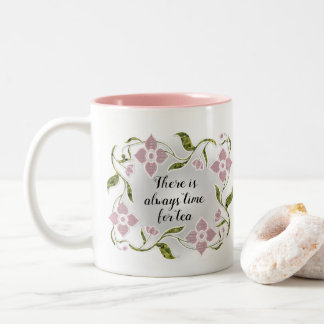 Elegante Feminine Teatro Sociale Bellinzona Blume Zweifarbige Tasse