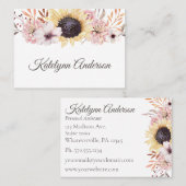 Elegante Feminine Visitenkarte (Vorne/Hinten)