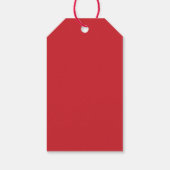 Elegante Ferien in Holly Berries und Pine Cones Geschenkanhänger (Rückseite)