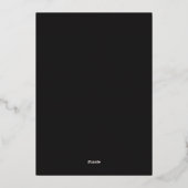 Elegante Fern Design Wedding Foil Einladung (Rückseite)