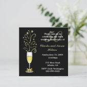 Elegante Feste Einladung zum Hochzeitstag (Stehend Vorderseite)