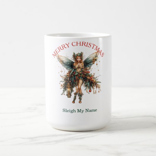Elegante Feste mit Laternenweihnachtsfest Kaffeetasse (Mittel)