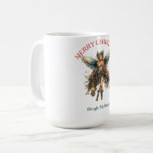 Elegante Feste mit Laternenweihnachtsfest Kaffeetasse (Vorderseite Links)