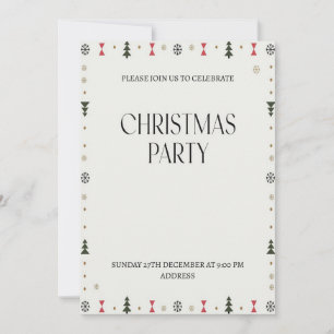 Elegante Festive Happy Weihnachten Party Einladung
